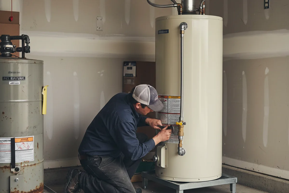 Water heater and shutoff valve replacement in Idabel